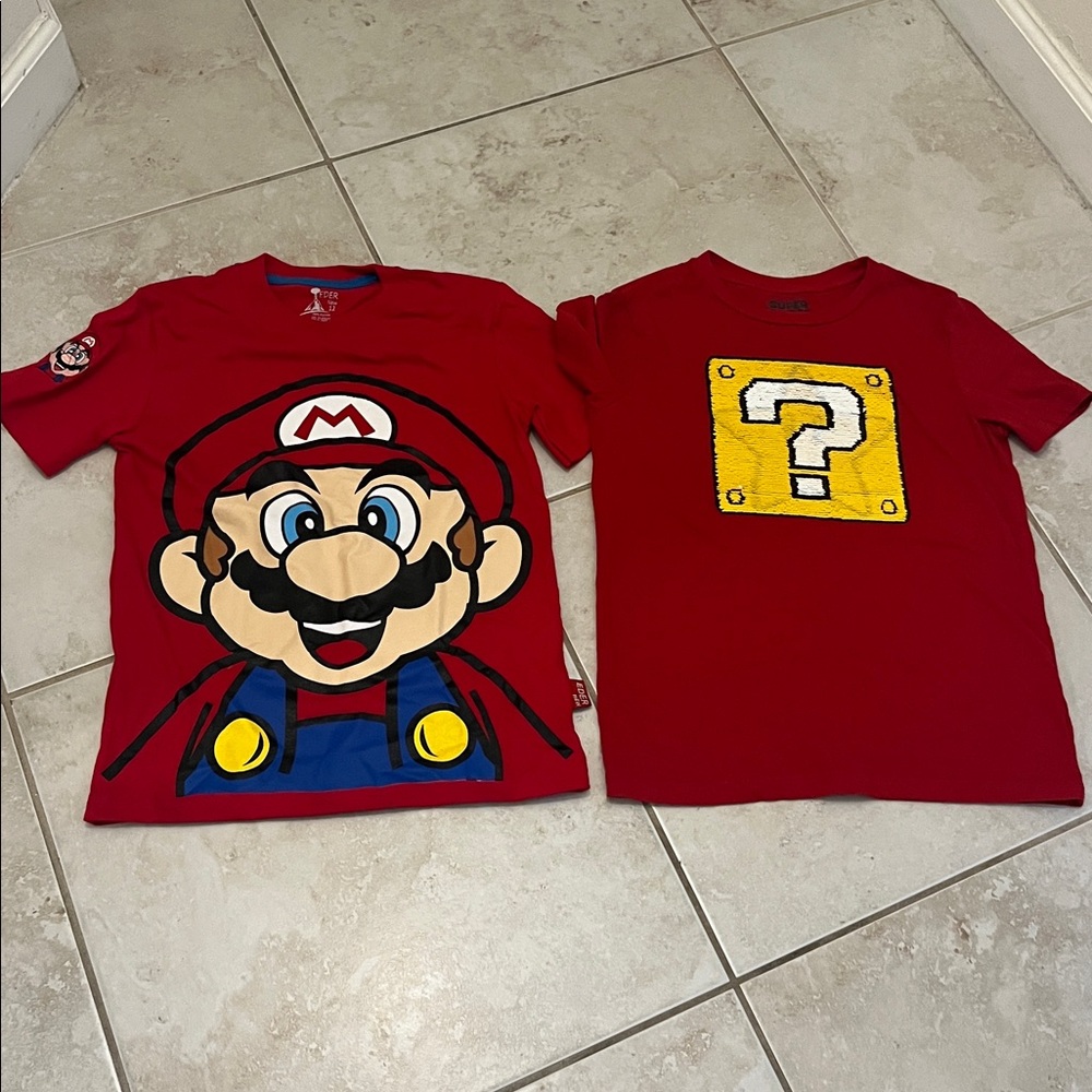 Nintendo Mario and Star Kids T-Shirt, set of 2